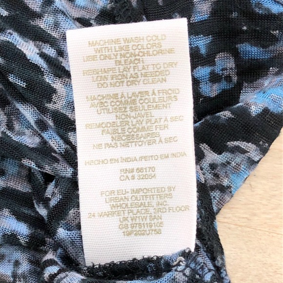 Free People Womens Size M Crop Top Mesh Bell Sleeve Tie Waist Hook and Eye Close - Picture 14 of 16